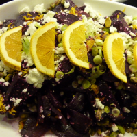Beet, Orange, & Bleu Cheese Salad